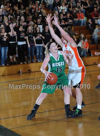 Thumbnail 2 in Regis vs. Osseo-Fairchild (D3 Regional Final) photogallery.