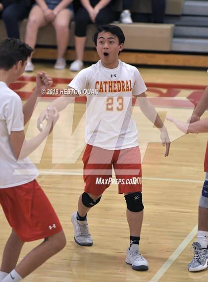 Thumbnail 2 in Cathedral Catholic @ Orange Lutheran (CIF State SoCal D2 Semi-Final) photogallery.