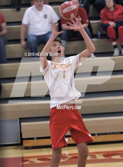 Thumbnail 2 in Cathedral Catholic @ Orange Lutheran (CIF State SoCal D2 Semi-Final) photogallery.