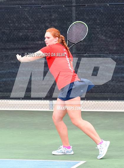 Thumbnail 2 in UIL 3A & 4A Tennis Doubles Quarterfinals photogallery.