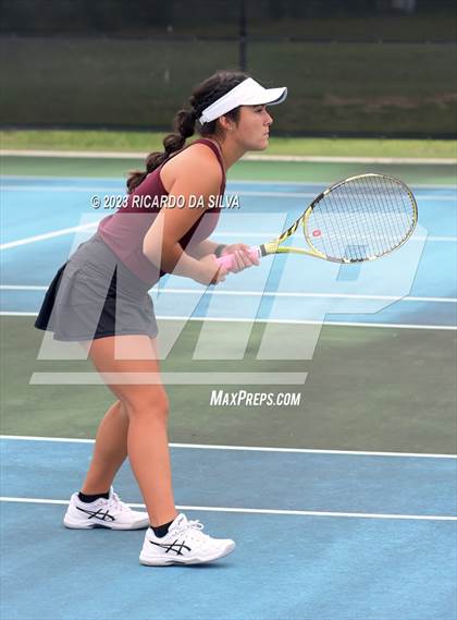 Thumbnail 3 in UIL 3A & 4A Tennis Doubles Quarterfinals photogallery.