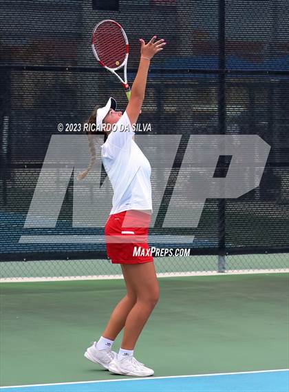 Thumbnail 1 in UIL 3A & 4A Tennis Doubles Quarterfinals photogallery.