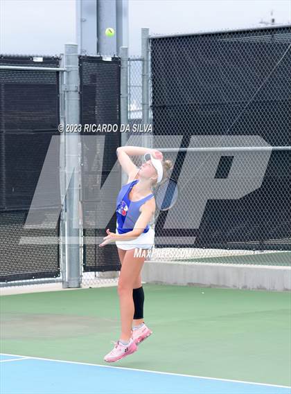 Thumbnail 3 in UIL 3A & 4A Tennis Doubles Quarterfinals photogallery.