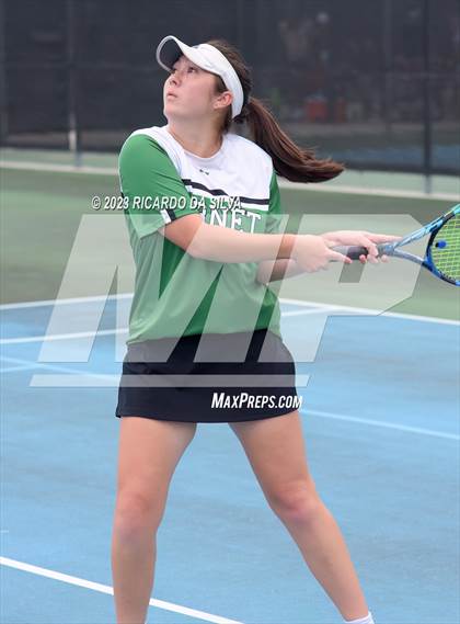 Thumbnail 1 in UIL 3A & 4A Tennis Doubles Quarterfinals photogallery.