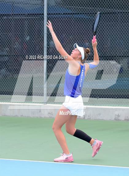 Thumbnail 1 in UIL 3A & 4A Tennis Doubles Quarterfinals photogallery.