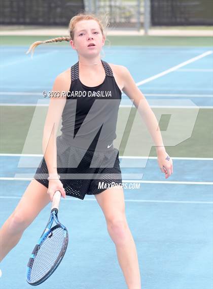 Thumbnail 2 in UIL 3A & 4A Tennis Doubles Quarterfinals photogallery.