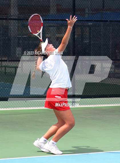 Thumbnail 2 in UIL 3A & 4A Tennis Doubles Quarterfinals photogallery.