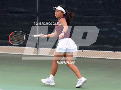 Thumbnail 3 in UIL 3A & 4A Tennis Doubles Quarterfinals photogallery.