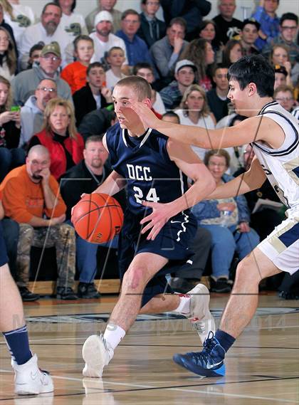 Thumbnail 3 in DuBois Central Catholic vs Clarion-Limestone (PIAA D9 AA Quarterfinal) photogallery.