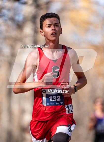 Thumbnail 2 in CHSAA 3A Cross Country Final photogallery.
