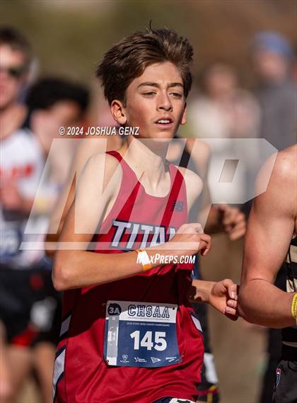 Thumbnail 2 in CHSAA 3A Cross Country Final photogallery.