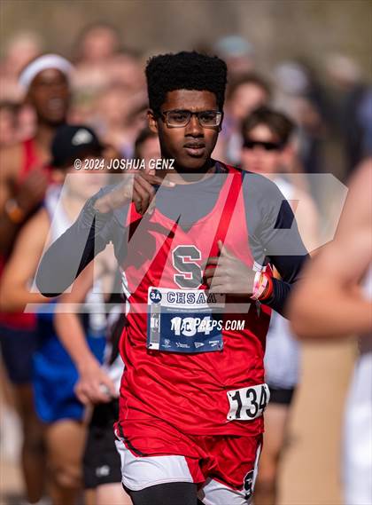 Thumbnail 2 in CHSAA 3A Cross Country Final photogallery.