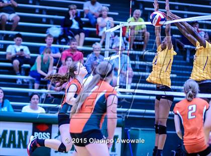 Thumbnail 3 in Naaman Forest vs Richardson (GISD Volleyball Tournament) photogallery.