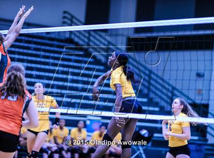 Thumbnail 2 in Naaman Forest vs Richardson (GISD Volleyball Tournament) photogallery.