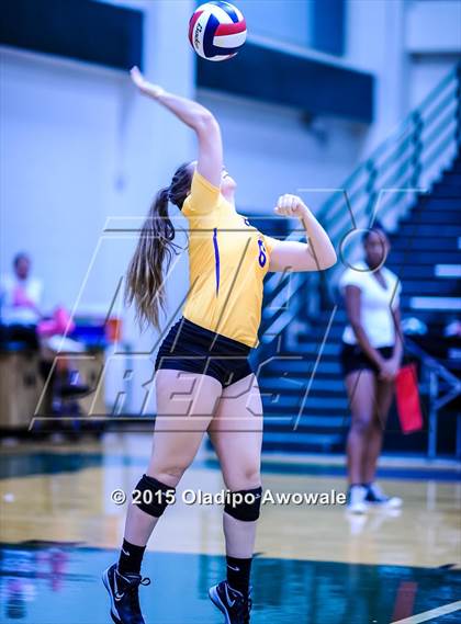 Thumbnail 2 in Naaman Forest vs Richardson (GISD Volleyball Tournament) photogallery.
