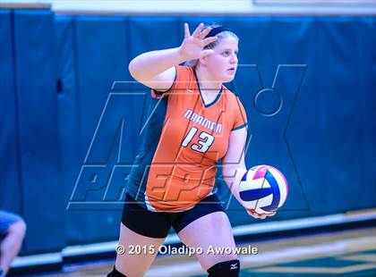 Thumbnail 3 in Naaman Forest vs Richardson (GISD Volleyball Tournament) photogallery.