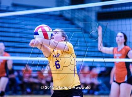 Thumbnail 2 in Naaman Forest vs Richardson (GISD Volleyball Tournament) photogallery.