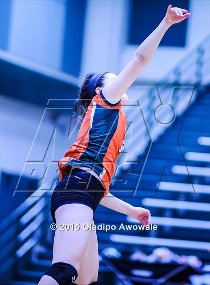 Thumbnail 2 in Naaman Forest vs Richardson (GISD Volleyball Tournament) photogallery.