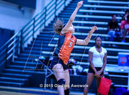 Thumbnail 3 in Naaman Forest vs Richardson (GISD Volleyball Tournament) photogallery.