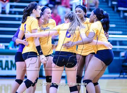 Thumbnail 2 in Naaman Forest vs Richardson (GISD Volleyball Tournament) photogallery.