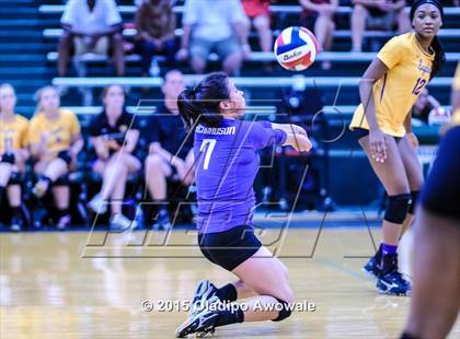 Thumbnail 1 in Naaman Forest vs Richardson (GISD Volleyball Tournament) photogallery.