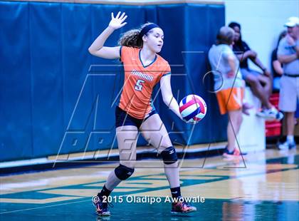Thumbnail 1 in Naaman Forest vs Richardson (GISD Volleyball Tournament) photogallery.