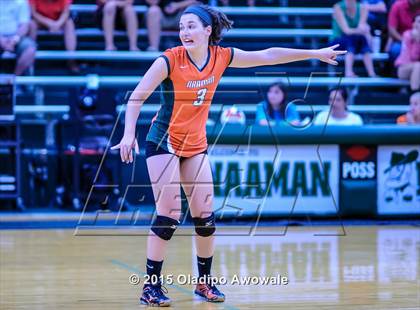 Thumbnail 3 in Naaman Forest vs Richardson (GISD Volleyball Tournament) photogallery.