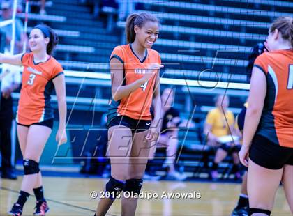Thumbnail 1 in Naaman Forest vs Richardson (GISD Volleyball Tournament) photogallery.