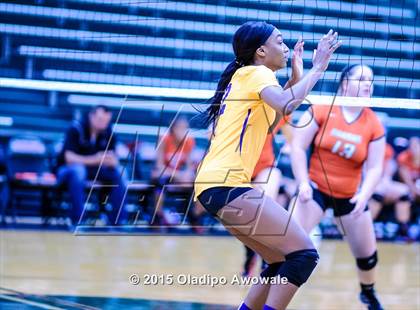 Thumbnail 1 in Naaman Forest vs Richardson (GISD Volleyball Tournament) photogallery.
