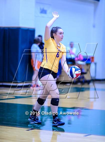 Thumbnail 3 in Naaman Forest vs Richardson (GISD Volleyball Tournament) photogallery.