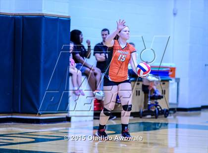 Thumbnail 3 in Naaman Forest vs Richardson (GISD Volleyball Tournament) photogallery.