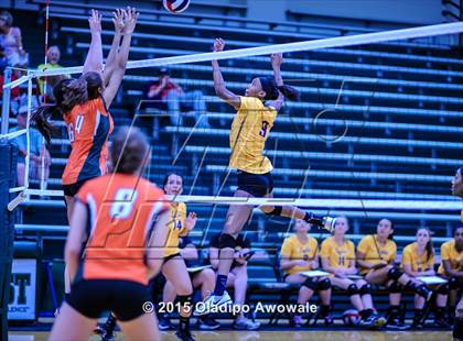 Thumbnail 1 in Naaman Forest vs Richardson (GISD Volleyball Tournament) photogallery.