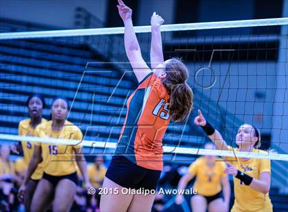 Thumbnail 3 in Naaman Forest vs Richardson (GISD Volleyball Tournament) photogallery.