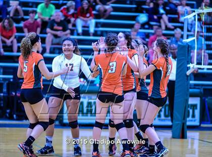Thumbnail 3 in Naaman Forest vs Richardson (GISD Volleyball Tournament) photogallery.