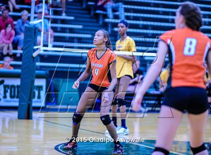Thumbnail 2 in Naaman Forest vs Richardson (GISD Volleyball Tournament) photogallery.