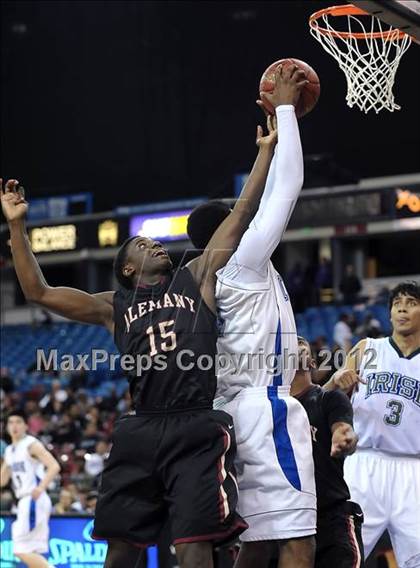 Thumbnail 3 in Alemany vs. Sacred Heart Cathedral (CIF State D3 Final) photogallery.