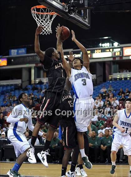 Thumbnail 3 in Alemany vs. Sacred Heart Cathedral (CIF State D3 Final) photogallery.