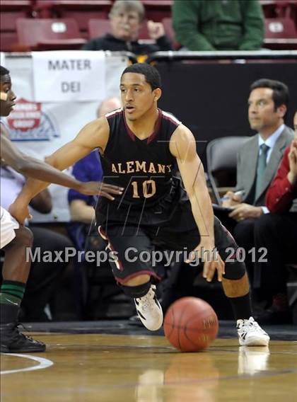 Thumbnail 3 in Alemany vs. Sacred Heart Cathedral (CIF State D3 Final) photogallery.