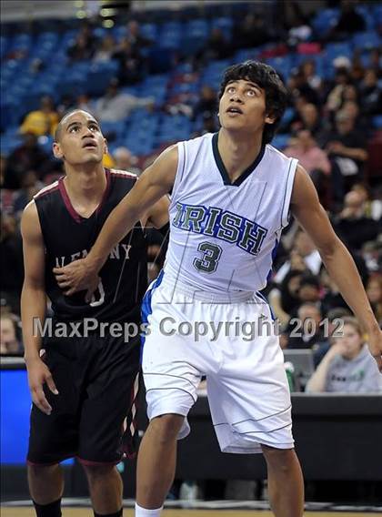 Thumbnail 2 in Alemany vs. Sacred Heart Cathedral (CIF State D3 Final) photogallery.