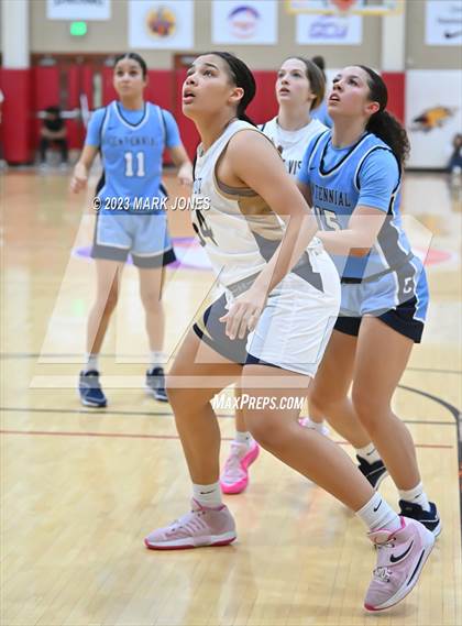 Thumbnail 1 in Desert Vista vs. Centennial (Hoophall West Invitational) photogallery.