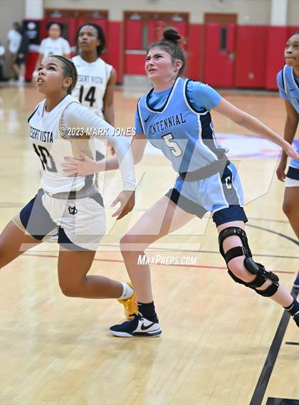 Thumbnail 2 in Desert Vista vs. Centennial (Hoophall West Invitational) photogallery.