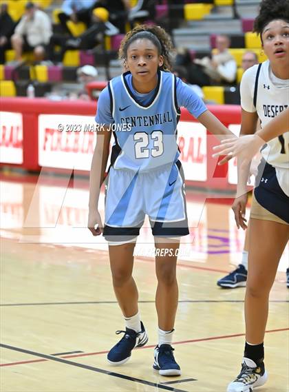 Thumbnail 2 in Desert Vista vs. Centennial (Hoophall West Invitational) photogallery.