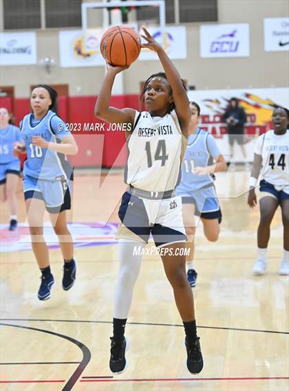 Thumbnail 2 in Desert Vista vs. Centennial (Hoophall West Invitational) photogallery.
