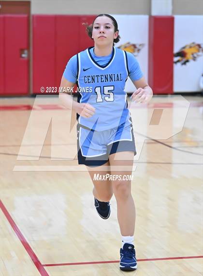 Thumbnail 1 in Desert Vista vs. Centennial (Hoophall West Invitational) photogallery.