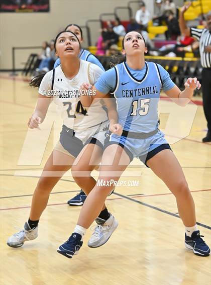 Thumbnail 3 in Desert Vista vs. Centennial (Hoophall West Invitational) photogallery.