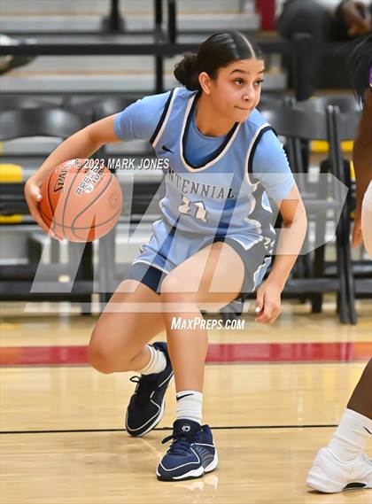 Thumbnail 1 in Desert Vista vs. Centennial (Hoophall West Invitational) photogallery.