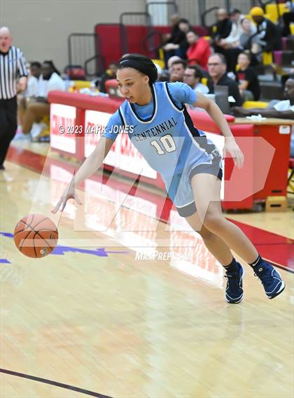 Thumbnail 1 in Desert Vista vs. Centennial (Hoophall West Invitational) photogallery.