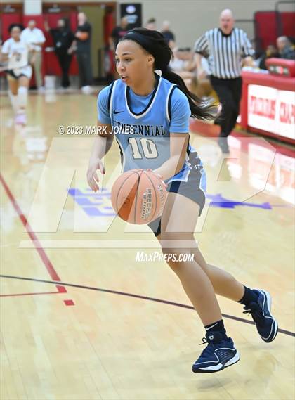 Thumbnail 2 in Desert Vista vs. Centennial (Hoophall West Invitational) photogallery.