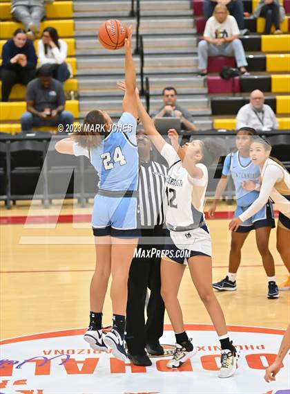 Thumbnail 3 in Desert Vista vs. Centennial (Hoophall West Invitational) photogallery.