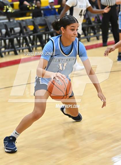 Thumbnail 3 in Desert Vista vs. Centennial (Hoophall West Invitational) photogallery.